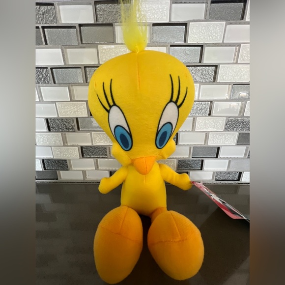 TWEETY BIRD Yellow Canary Plush Doll Figure Looney Tunes Warner Bros. / 9β / NEW - Picture 3 of 16